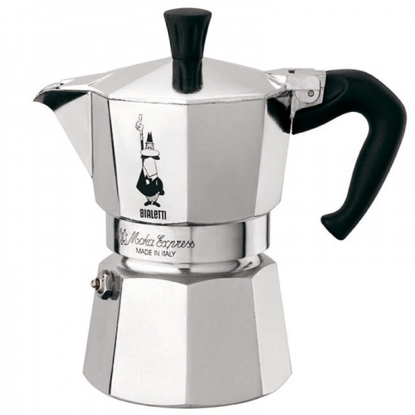 Bialetti Espressokanne Moka Express 2 Tassen, Silber